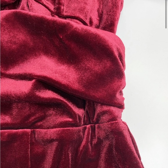 Plus Size Luxe Velvet Off Shoulder Prom Formal Party Evening Wedding Dress - Picture 7 of 10